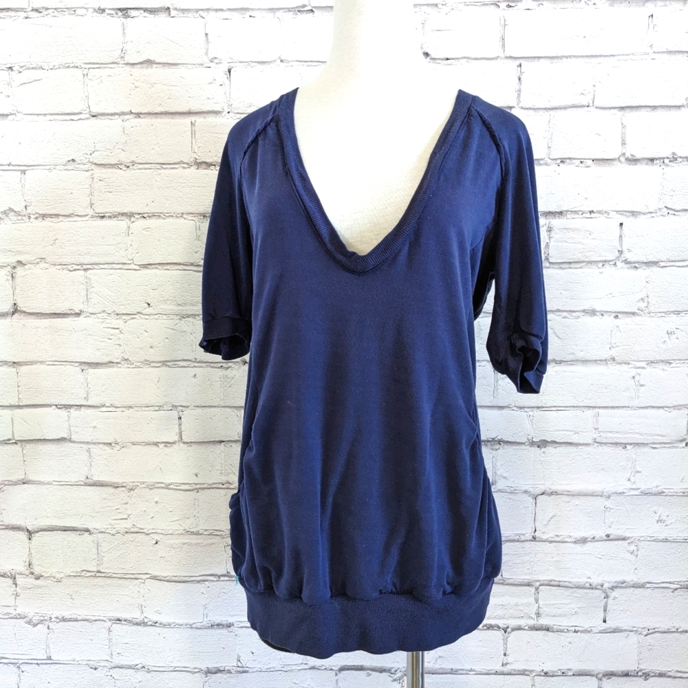 3/$20 WILFRED Aritzia Casual Blue Tunic Shirt